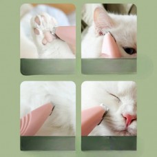 Міні-грумер для тварин дорожній на батарейках Pet Shaver Рожевий