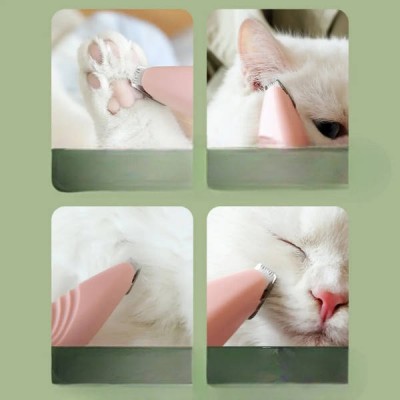 Міні-грумер для тварин дорожній на батарейках Pet Shaver Рожевий