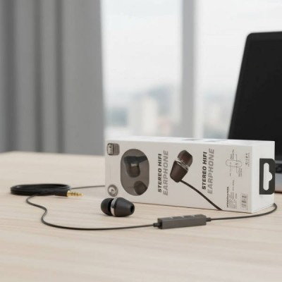 Навушники провідні 3,5мм Ku Lang KL-702 Stereo hifi earphone Чорний