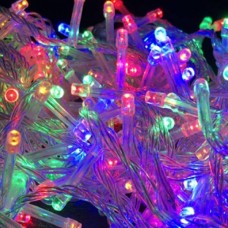 Гірлянда лінійна внутрішня 100LED 220V Light belt Mix AND 105-5 Прозорий провід, тепле світло