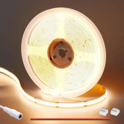 LED-стрічка 5V 5м COB Тепле біле світло