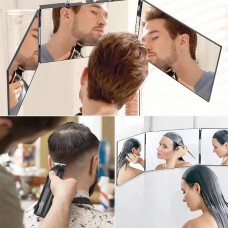 Дзеркало для стрижки потрійне розкладне Selfcut mirror Чорне