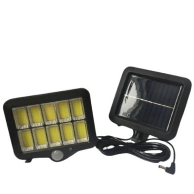 Прожектор LED з датчиком руху на сонячній батареї 2400mAh GL-10 cob Чорний