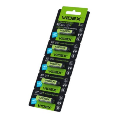 Набір батарейок 5шт на блістеріVidex 27A 12v