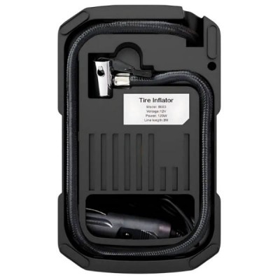 Автомобільний компресор з дисплеєм 30л/хв, 12V, 100W MAG-706 NGB23 Чорний з червоним