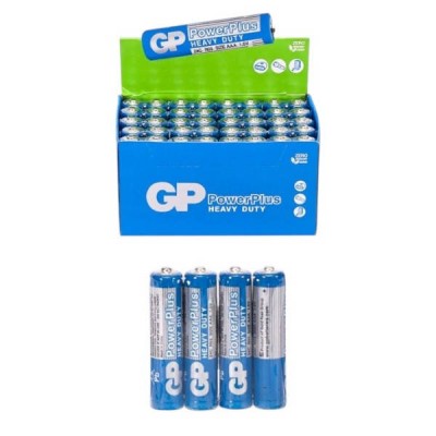 Набір батарейок 4шт ААА GP PowerPlus Heavy Duty 1,5 V