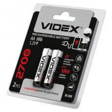Набір акумуляторних батарейок 2шт АА Videx HR6/AA 2700mAh