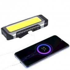 Powerbank-ліхтарик з карабіном 4000 мАг Сірий