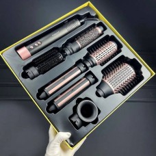 Фен-щітка зі змінними насадками 1500W Sokany SK-15018 Чорна