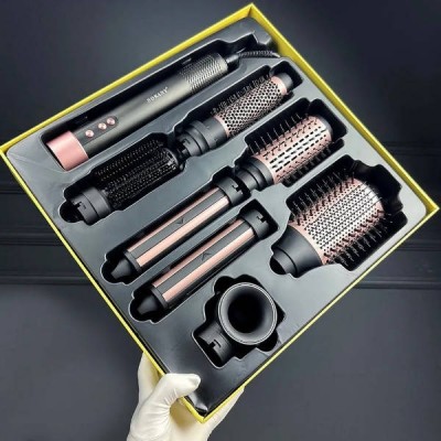 Фен-щітка зі змінними насадками 1500W Sokany SK-15018 Чорна