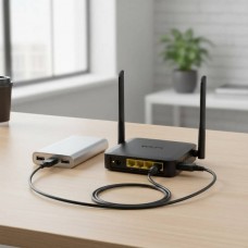 Кабель USB для роутера WiFi USB-DC 5-12V Чорний