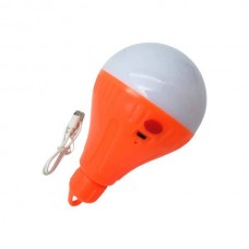 Лампочка з акумулятором 1x18650 LY-V09 30w USB Біла з оранжевим
