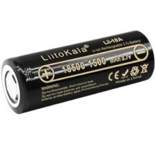 Акумулятор під паяння 1500mah18500 LiitoKala Lii-18A-N Чорний