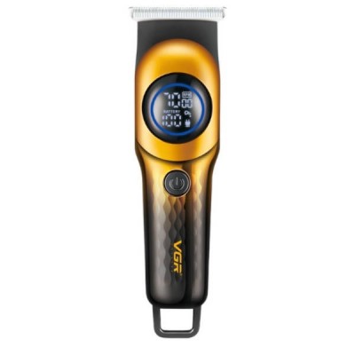 Тример акумуляторний 4 насадки 600mAh VGR V-966 Professional Чорний із золотим