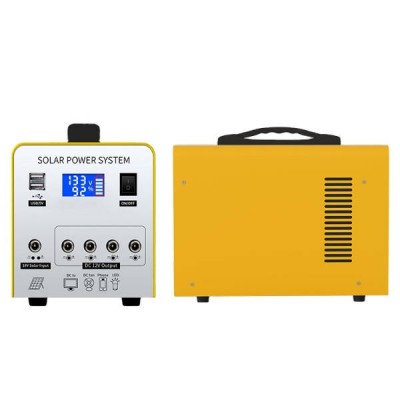 Портативна електростанція 300W 12V/20Ah + 4 лампочки Сіра