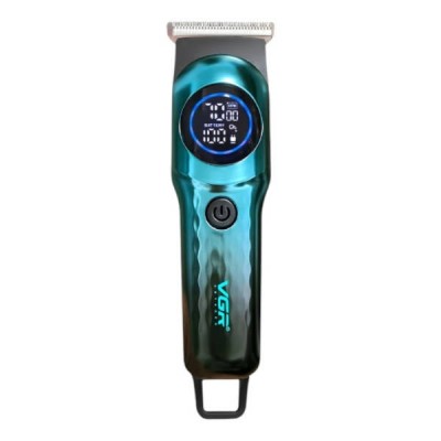 Тример акумуляторний 4 насадки 600mAh VGR V-966 Professional Чорний з блакитним
