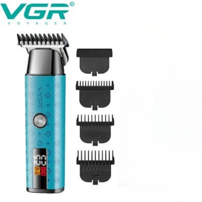Тример акумуляторний 3 насадки 600mAh VGR V-943 BLUE Блакитний