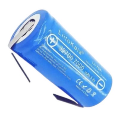 Акумулятор під паяння 3.2V 7000mAh 32700 LiitoKala Lii-70A-N Синій