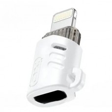 Адаптер перехідник XO NB256E Type-c female to Lightning adapter Білий