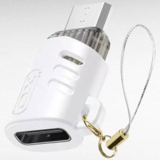 Адаптер перехідник XO NB256H Type-c to Micro adapter Білий