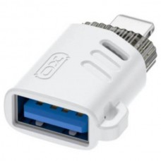 Адаптер перехідник XO NB256A USB-A female to Lightning adapter Білий