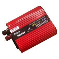 Перетворювач напруги інвертор DC 12V-AC 220V Wimpex WX1000A 1000W Червоний