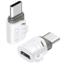 Адаптер перехідник XO NB256G Micro to Type-c adapter Білий
