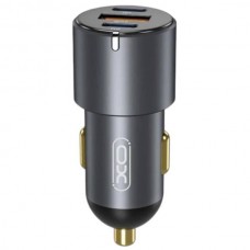 Автомобільний зарядний пристрій XO CC45 PD30W PD+USB30W Shared 60W Metal High Power Car Charger Чорне