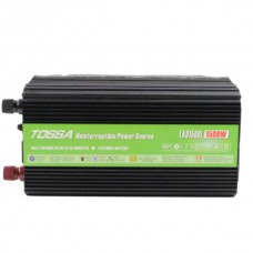 Перетворювач напруги 12-220V 1500W з функцією UPS Tossa TAU1500LЧорний із салатовим