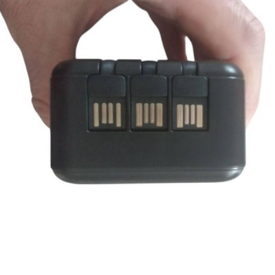 Power Bank 30 000mA 4 роз'єми USB, мікро USB, TYPE-C Чорний