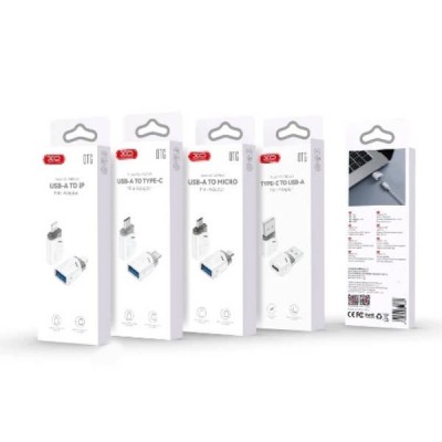 Адаптер перехідник XO NB256C USB-A female to Micro adapter Білий
