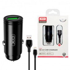 Автомобільний зарядний пристрій XO CC39 QC3.0 18W Car charger with Micro Чорне