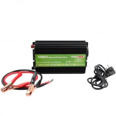 Перетворювач напруги з функцією UPS 12-220V 1000W Tossa TAU1000L Чорний із салатовим