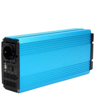 Перетворювач напруги із чистою синусоїдою 12-220V 1000W Tossa TAP1000S Блакитний