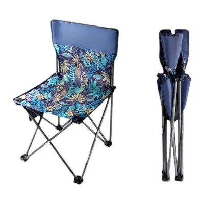 Стілець розкладний 43*43*72см SKIF Outdoor Comfort stul-95 Фіолетовий з принтом