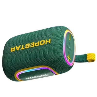 Колонка акумуляторна бездротова Bluetooth BT5.3 65W, 8000mAh, RGB, TWS, 6h HOPESTAR H58 Зелена