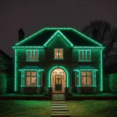 Стрічка світлодіодна вулична 5м LED 5050 G Rope-Lights Зелена
