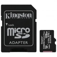 Карта пам'яті з адаптером microSD, SD, SDHC, SDXC 128GB 10 Kingston memory card