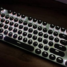 Клавіатура механічна провідна Typewriter Mechanical Keyboard Біла