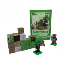 Конструктор магнітний 53 деталі Minecraft Magnet WORLD S001-1 Різнокольоровий