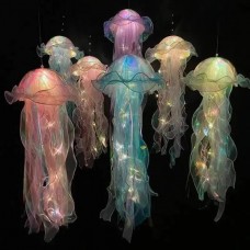 Декор, що світиться Медуза на батарейках Jellyfish lamp AND HA-113 Фіолетова