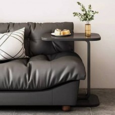 Столик приставної міні на одній нозі Loft Чорний