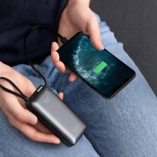 Power bank з індикатором заряду10000 mAh 22.5W King Power KPG-109 Чорний
