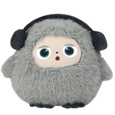Іграшка м'яка інтерактивна зі штучним інтелектом Smart AI Plush Bobo Сіра