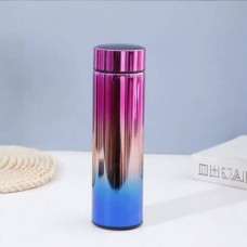 Термос із нержавіючої сталі з індикатором температури 500мл ShineCup EL-335X Рожевий з градієнтом