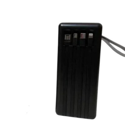 Powerbank із вбудованими кабелями для заряджання гаджетів 80000mAh PD22.5W ACL PW-108 Чорний