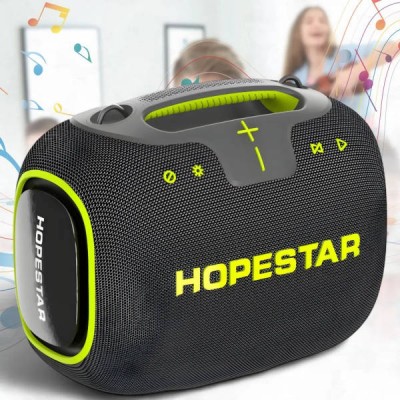 Колонка безпровідна з підсвічуванням 65W Bluetooth Hopestar PARTYBOX 140 Сіра