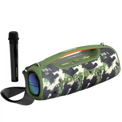 Бездротова колонка з підсвічуванням 100W 507 x 188 x 223 мм Bluetooth Hopestar A60 Камуфляж