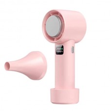 Турбовентилятор для розпалювання кальянів з USB заряджання Turbo Handheld Fan T60 Рожевий