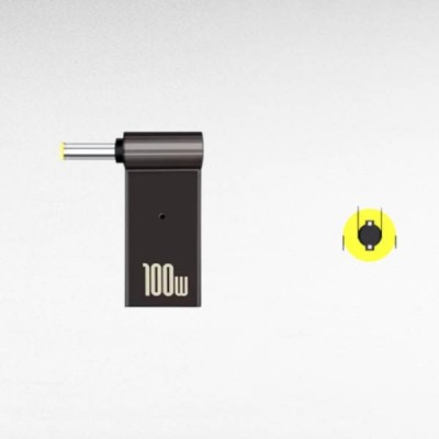 Перехідник для ноутбука з Type-C на DC 5.5×2.5mm Чорний